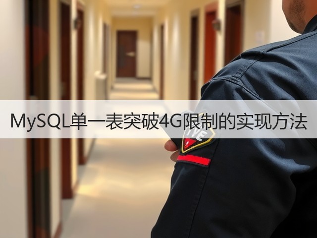 MySQL单一表突破4G限制的实现方法(图3) MySQL单一表突破4G限制的实现方法(图3)