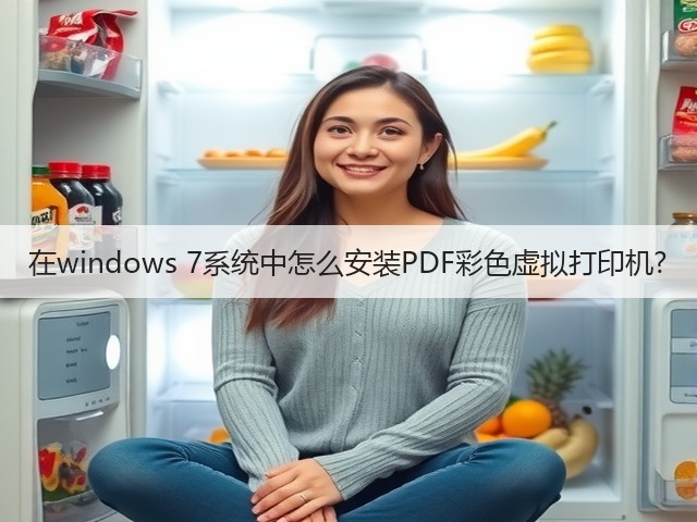 在windows 7系统中怎么安装PDF彩色虚拟打印机?(图1)