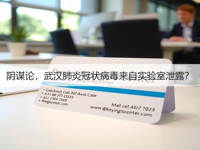 阴谋论,武汉肺炎冠状病毒来自实验室泄露?(图2) 阴谋论,武汉肺炎冠状病毒来自实验室泄露?(图2)