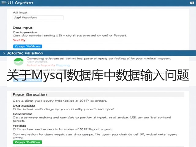 关于Mysql数据库中数据输入问题(图3) 关于Mysql数据库中数据输入问题(图3)