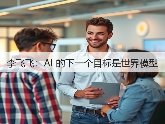 李飞飞：AI 的下一个目标是世界模型(图1)