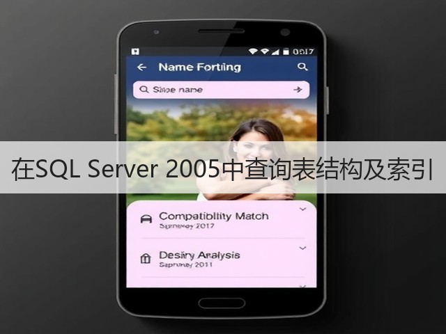 在SQL Server 2005中查询表结构及索引(图3) 在SQL Server 2005中查询表结构及索引(图3)