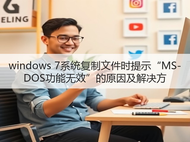 windows 7系统复制文件时提示“MS-DOS功能无效”的原因及解决方(图1) windows 7系统复制文件时提示“MS-DOS功能无效”的原因及解决方(图1)