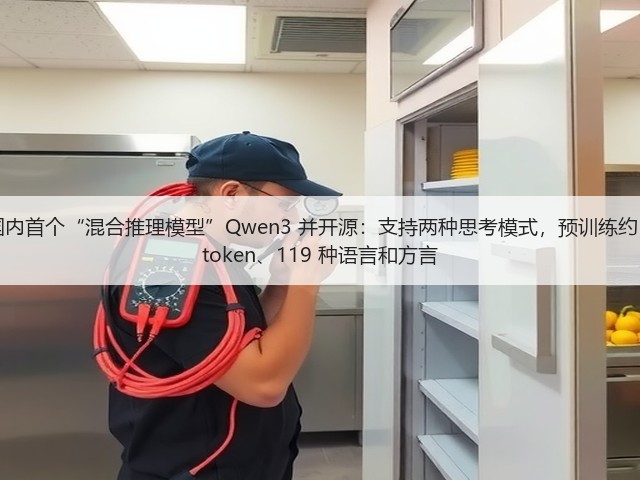 阿里发布国内首个“混合推理模型”Qwen3 并开源:支持两种思考模式,预训练约 36 万亿个 token、119 种语言和方言(图1) 阿里发布国内首个“混合推理模型”Qwen3 并开源:支持两种思考模式,预训练约 36 万亿个 token、119 种语言和方言(图1)
