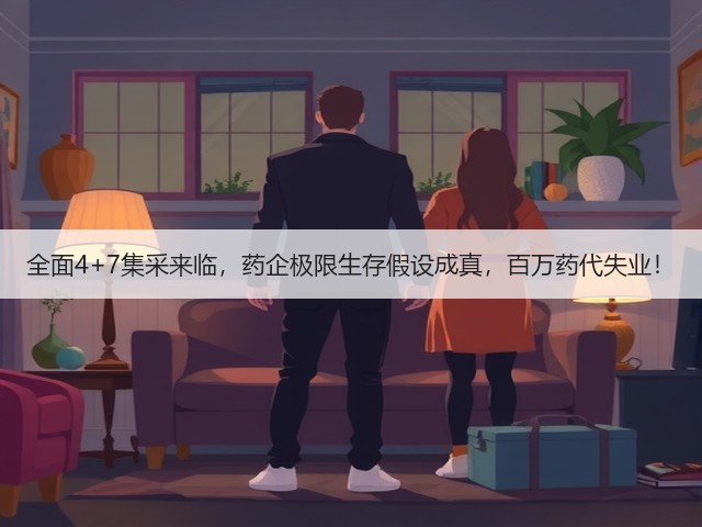 全面4+7集采来临，药企极限生存假设成真，百万药代失业！(图2)