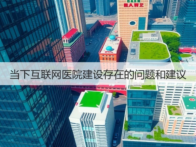 当下互联网医院建设存在的问题和建议(图1) 当下互联网医院建设存在的问题和建议(图1)