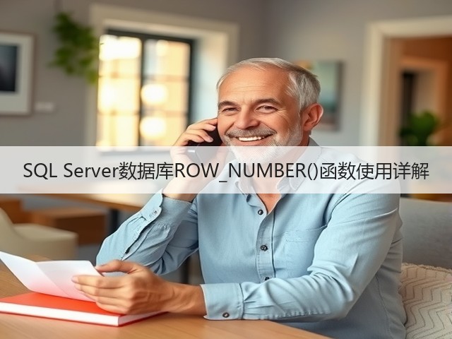 SQL Server数据库ROW_NUMBER()函数使用详解(图2) SQL Server数据库ROW_NUMBER()函数使用详解(图2)