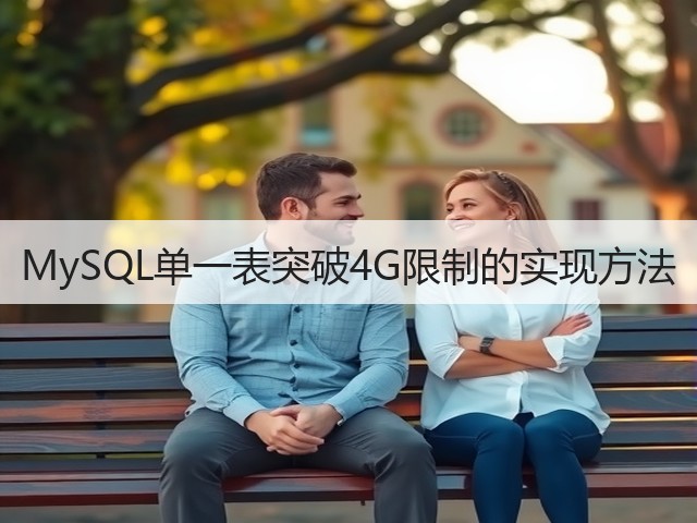 MySQL单一表突破4G限制的实现方法(图1) MySQL单一表突破4G限制的实现方法(图1)