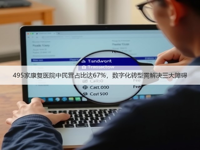 495家康复医院中民营占比达67%,数字化转型需解决三大障碍(图2) 495家康复医院中民营占比达67%,数字化转型需解决三大障碍(图2)