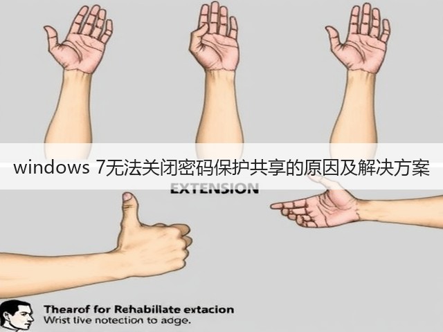 windows 7无法关闭密码保护共享的原因及解决方案(图1) windows 7无法关闭密码保护共享的原因及解决方案(图1)