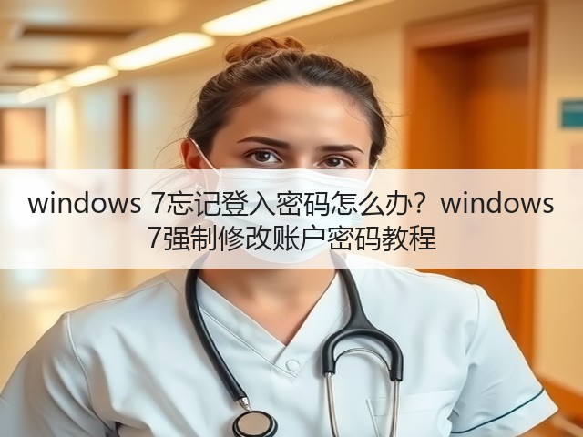 windows 7忘记登入密码怎么办？windows 7强制修改账户密码教程(图2)