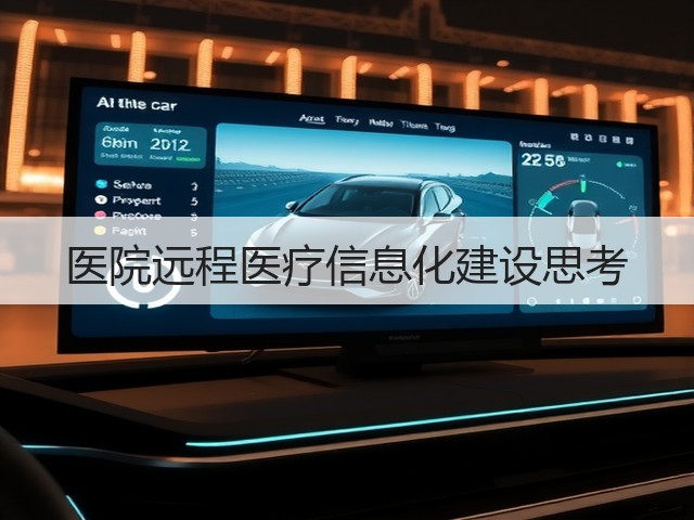 医院远程医疗信息化建设思考(图1)