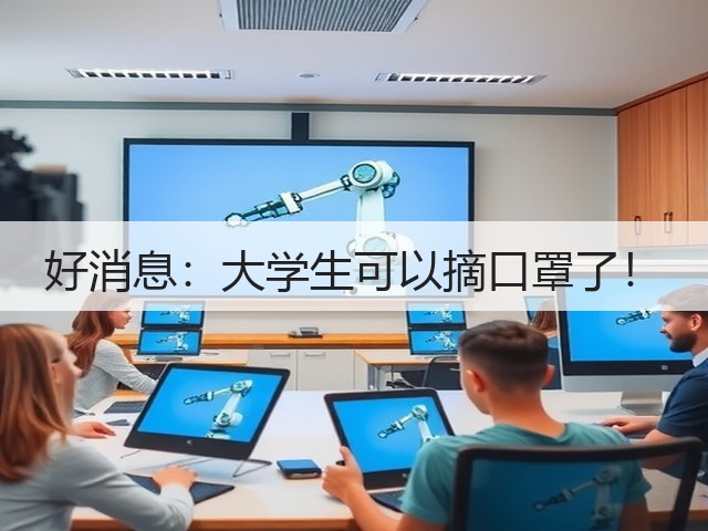 好消息:大学生可以摘口罩了!(图2) 好消息:大学生可以摘口罩了!(图2)