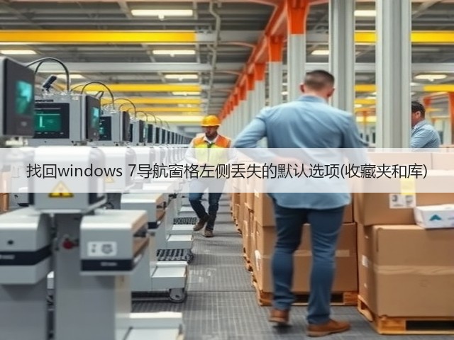 找回windows 7导航窗格左侧丢失的默认选项(收藏夹和库)(图3) 找回windows 7导航窗格左侧丢失的默认选项(收藏夹和库)(图3)