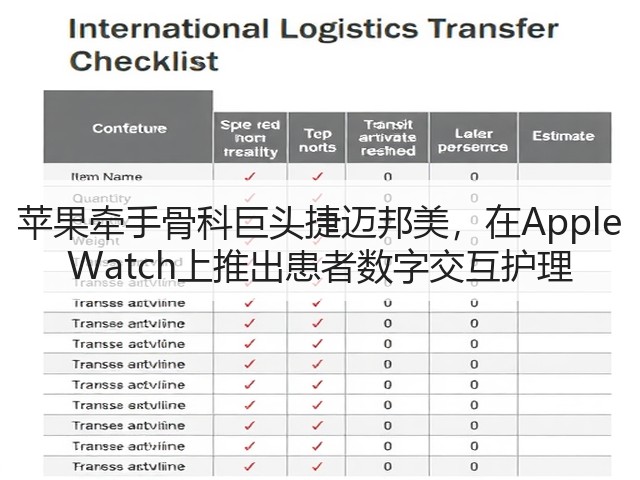 苹果牵手骨科巨头捷迈邦美,在Apple Watch上推出患者数字交互护理(图1) 苹果牵手骨科巨头捷迈邦美,在Apple Watch上推出患者数字交互护理(图1)