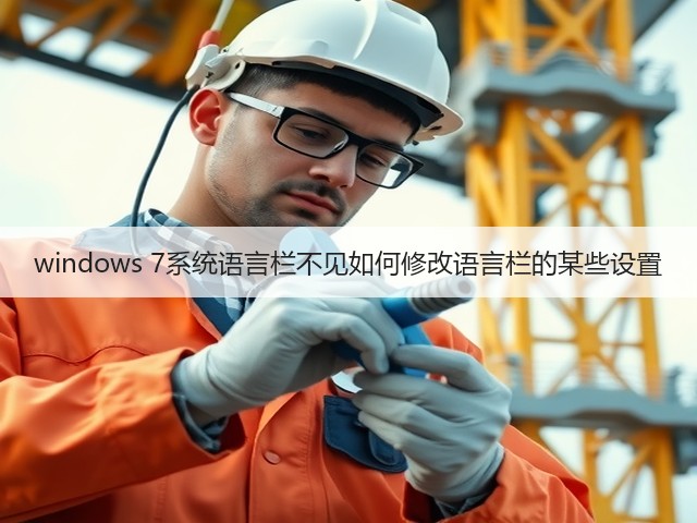 windows 7系统语言栏不见如何修改语言栏的某些设置(图2) windows 7系统语言栏不见如何修改语言栏的某些设置(图2)