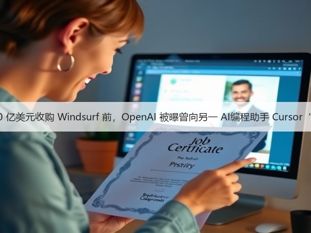 计划 30 亿美元收购 Windsurf 前，OpenAI 被曝曾向另一 AI编程助手 Cursor“示好”(图2)