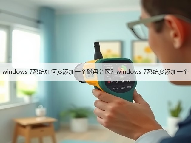 windows 7系统如何多添加一个磁盘分区?windows 7系统多添加一个(图3) windows 7系统如何多添加一个磁盘分区?windows 7系统多添加一个(图3)