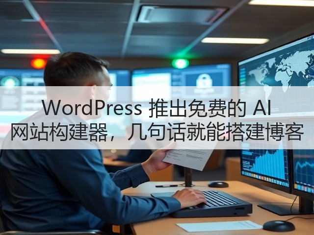 WordPress 推出免费的 AI 网站构建器,几句话就能搭建博客(图1) WordPress 推出免费的 AI 网站构建器,几句话就能搭建博客(图1)