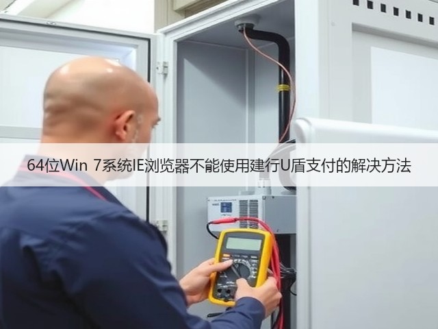64位Win 7系统IE浏览器不能使用建行U盾支付的解决方法(图3)
