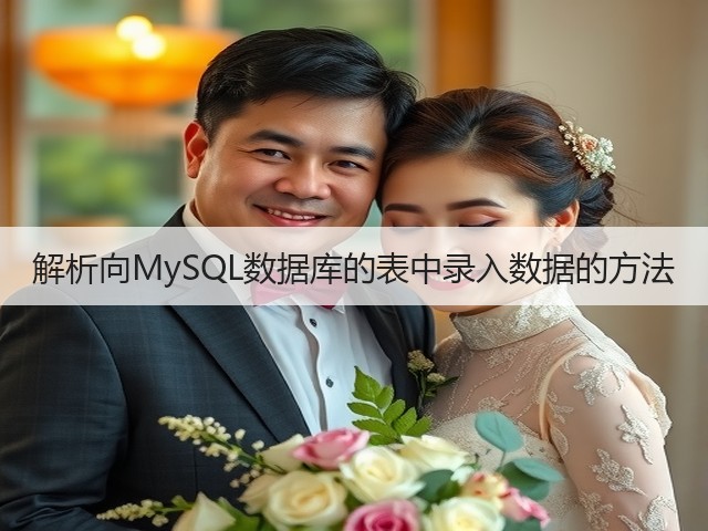解析向MySQL数据库的表中录入数据的方法(图1) 解析向MySQL数据库的表中录入数据的方法(图1)