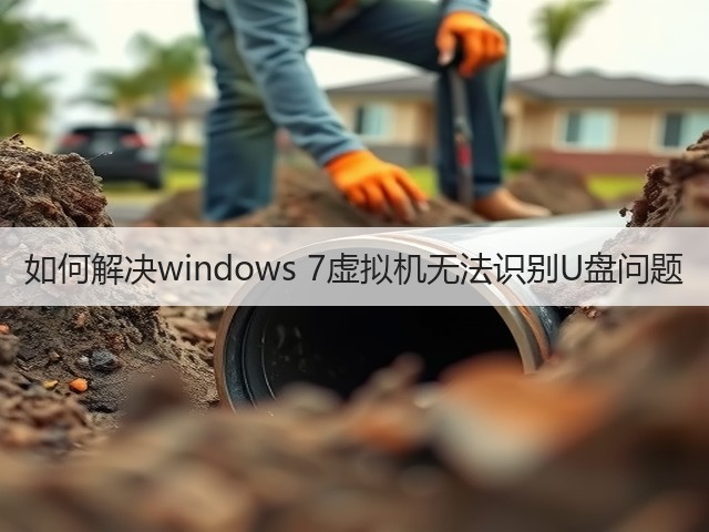 如何解决windows 7虚拟机无法识别U盘问题(图2) 如何解决windows 7虚拟机无法识别U盘问题(图2)