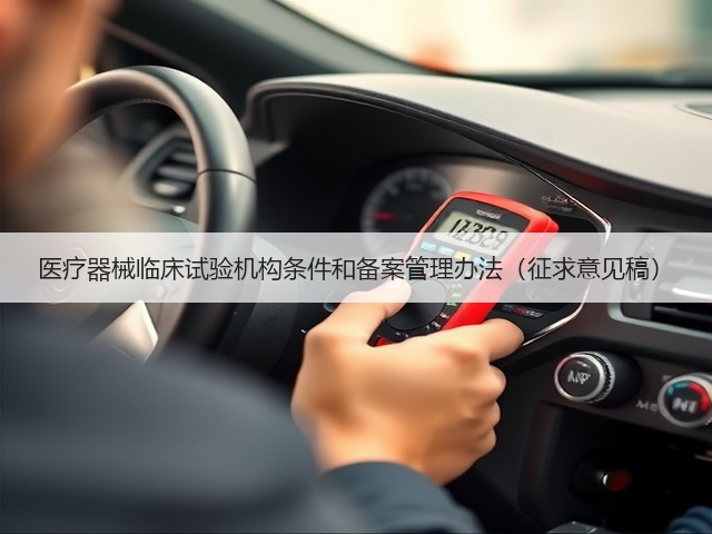 医疗器械临床试验机构条件和备案管理办法(征求意见稿)(图3) 医疗器械临床试验机构条件和备案管理办法(征求意见稿)(图3)