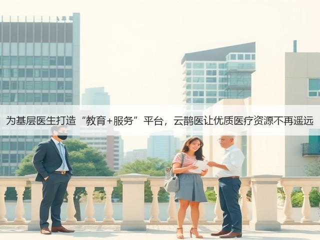 为基层医生打造“教育+服务”平台,云鹊医让优质医疗资源不再遥远(图1) 为基层医生打造“教育+服务”平台,云鹊医让优质医疗资源不再遥远(图1)