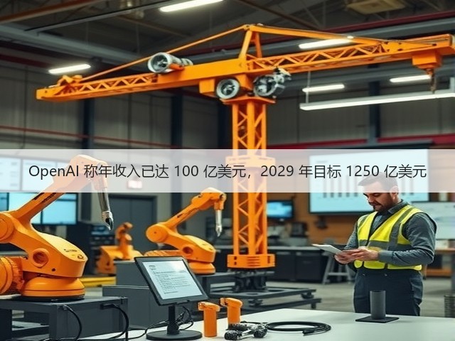 OpenAI 称年收入已达 100 亿美元,2029 年目标 1250 亿美元(图1) OpenAI 称年收入已达 100 亿美元,2029 年目标 1250 亿美元(图1)