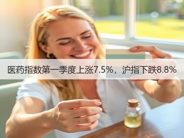 医药指数第一季度上涨7.5%,沪指下跌8.8%(图2) 医药指数第一季度上涨7.5%,沪指下跌8.8%(图2)