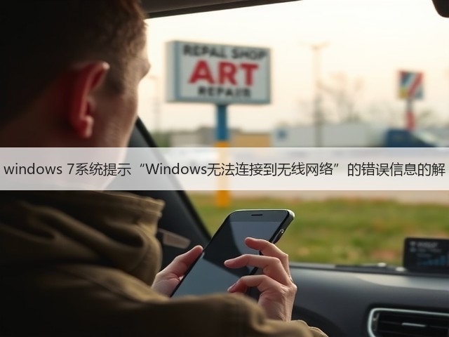windows 7系统提示“Windows无法连接到无线网络”的错误信息的解(图2) windows 7系统提示“Windows无法连接到无线网络”的错误信息的解(图2)