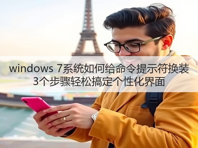 windows 7系统如何给命令提示符换装 3个步骤轻松搞定个性化界面(图2)