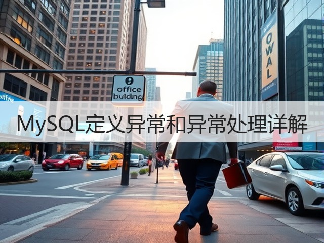 MySQL定义异常和异常处理详解(图1) MySQL定义异常和异常处理详解(图1)