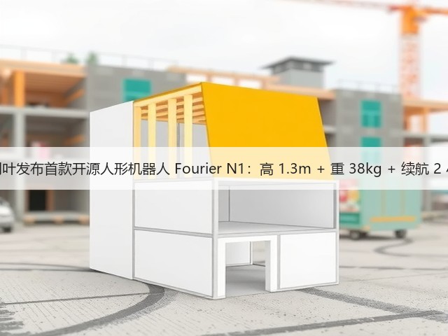 傅利叶发布首款开源人形机器人 Fourier N1：高 1.3m + 重 38kg + 续航 2 小时(图3)