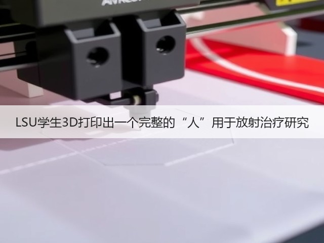 LSU学生3D打印出一个完整的“人”用于放射治疗研究(图3) LSU学生3D打印出一个完整的“人”用于放射治疗研究(图3)