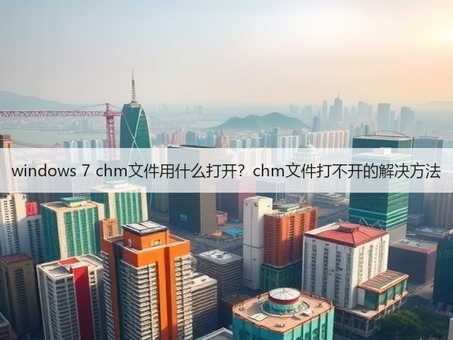 windows 7 chm文件用什么打开?chm文件打不开的解决方法(图3) windows 7 chm文件用什么打开?chm文件打不开的解决方法(图3)