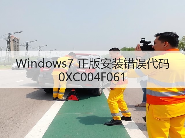 Windows7 正版安装错误代码 0XC004F061(图1) Windows7 正版安装错误代码 0XC004F061(图1)