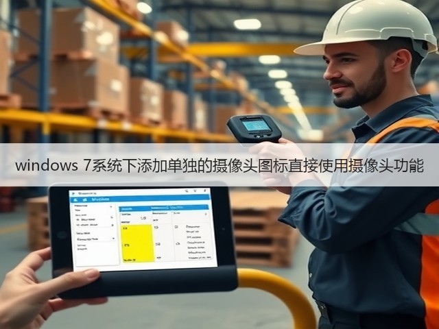 windows 7系统下添加单独的摄像头图标直接使用摄像头功能(图2)