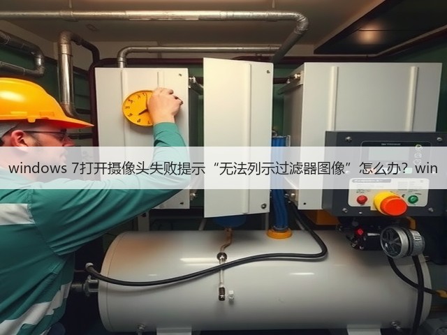 windows 7打开摄像头失败提示“无法列示过滤器图像”怎么办？win(图1)
