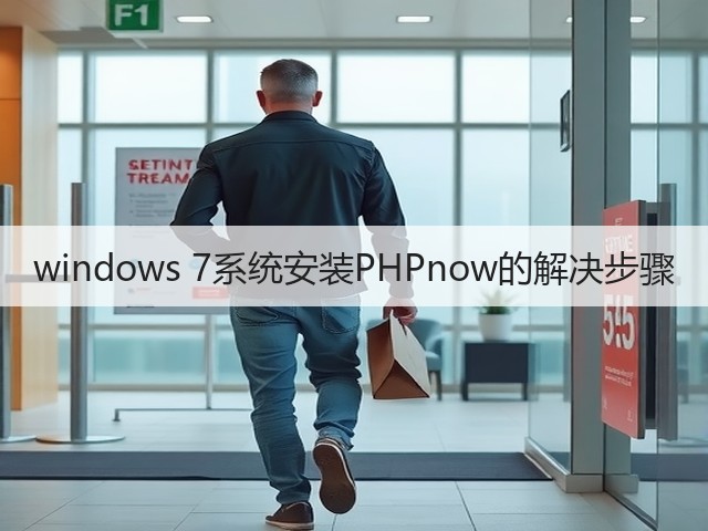 windows 7系统安装PHPnow的解决步骤(图1)