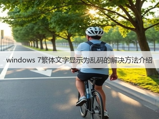windows 7繁体文字显示为乱码的解决方法介绍(图2) windows 7繁体文字显示为乱码的解决方法介绍(图2)