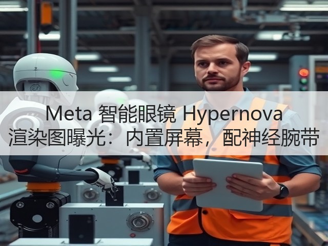 Meta 智能眼镜 Hypernova 渲染图曝光:内置屏幕,配神经腕带(图1) Meta 智能眼镜 Hypernova 渲染图曝光:内置屏幕,配神经腕带(图1)