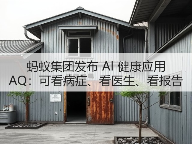 蚂蚁集团发布 AI 健康应用 AQ：可看病症、看医生、看报告(图2)