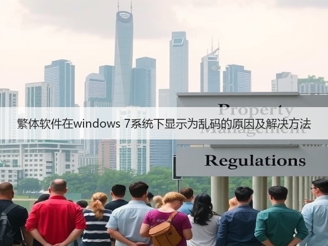 繁体软件在windows 7系统下显示为乱码的原因及解决方法(图1)