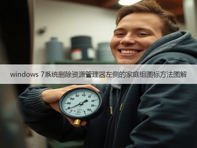 windows 7系统删除资源管理器左侧的家庭组图标方法图解(图1) windows 7系统删除资源管理器左侧的家庭组图标方法图解(图1)