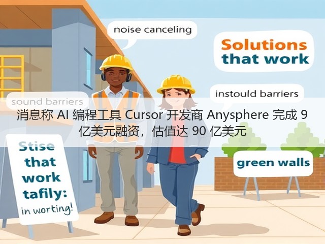 消息称 AI 编程工具 Cursor 开发商 Anysphere 完成 9 亿美元融资，估值达 90 亿美元(图1)