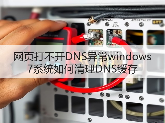 网页打不开DNS异常windows 7系统如何清理DNS缓存(图1) 网页打不开DNS异常windows 7系统如何清理DNS缓存(图1)