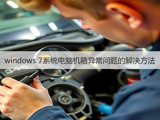 windows 7系统电脑机箱异常问题的解决方法(图3) windows 7系统电脑机箱异常问题的解决方法(图3)
