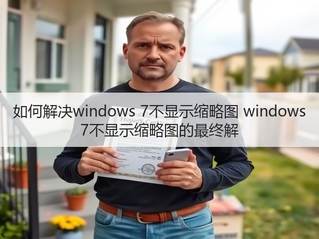 如何解决windows 7不显示缩略图 windows 7不显示缩略图的最终解(图3) 如何解决windows 7不显示缩略图 windows 7不显示缩略图的最终解(图3)