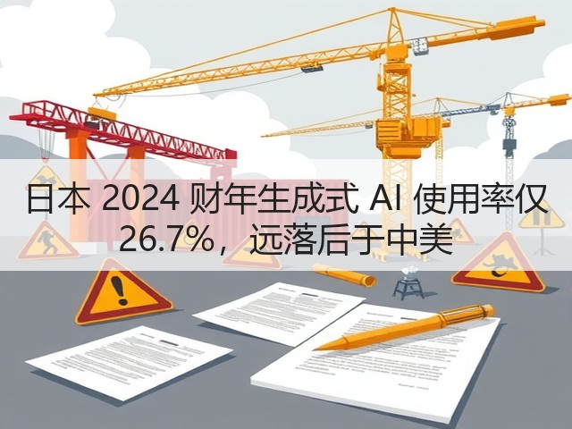 日本 2024 财年生成式 AI 使用率仅 26.7%,远落后于中美(图3) 日本 2024 财年生成式 AI 使用率仅 26.7%,远落后于中美(图3)